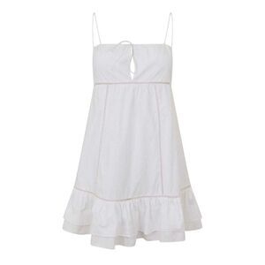 Jack Wills Womens/Ladies Baby Doll Cotton Mini Dress / Bright White